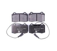 HELLA PAGID 8DB 355 018-421 Juego de pastillas de freno T5119 Espesor 18mm Sistema de frenos Brembo con contacto de aviso de desgaste incorporado por ej. ALFA ROMEO / CHRYSLER / DODGE