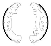 HELLA PAGID 8DB 355 022-271 Juego de zapatas de frenos H1822 por ej. DODGE / FIAT