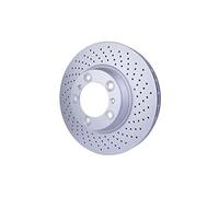 HELLA PAGID 8DD 355 128-571 Disco de freno 54500PRO_HC altamente carbonizado revestido 330mm 34mm ventilación interna/perforado por ej. PORSCHE