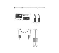 HELLA PAGID 8DZ 355 202-061 Juego de accesorios, zapatas de freno de estacionamiento X0194 por ej. NISSAN / RENAULT / TOYOTA