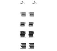 HELLA PAGID 8DZ 355 203-861 Kit de accesorios, pastillas de frenos K0267 Sistema de frenos Akebono por ej. TOYOTA