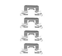 HELLA PAGID 8DZ 355 204-691 Kit de accesorios, pastillas de frenos K0364 Sistema de frenos Lucas por ej. DAIHATSU / FORD / MAZDA / SUBARU /SUZUKI