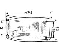 HELLA Piloto de marcha atrás (Ref: 2ZR 005 603-061)