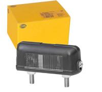 HELLA Piloto de matrícula - Halógena - 12V - montaje exterior/atornillado