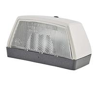 HELLA Piloto de matrícula - Halógena - 6/24V / 12V - montaje exterior/Conexión roscada - ADR/GGVS/ECE/SAE - Color de tulipa: transparente - derecha/izquierda/exterior - Cant.: 1 - 2KA 003 389-011