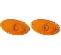 HELLA Piloto intermitente adicional - Halógena - 12V - Montaje/Conexión roscada - Color de tulipa: amarillo - Conector: Macho - Montaje lateral ext, Cant, : 1-2BM 964 295-041 (Paquete de 2)