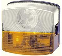 HELLA 2BE 003 182-091 Piloto intermitente - Halógena - 12/24V - montaje exterior/Conexión roscada - Conector: Conector plano - izquierda - Cant.: 1