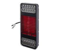 HELLA Piloto posterior - Coluna - LED - 24V - montaje exterior/atornillado - ECE/ADR/GGVS - Color de tulipa: transparente - derecha/izquierda - Cant.: 1 - 2VP 345 900-281