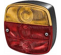 HELLA 2SD 002 514-161 Piloto posterior,Lámparas incandescentes,12V,montaje exterior,atornillado,Color de tulipa: rojo,amarillo,Conector: contacto roscado,izquierda,derecha,Cantidad: 1