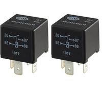 HELLA Relé, corriente de trabajo - 12V - 4polos - Contacto de cierre - 4RA 933 332-101 (Paquete de 2)