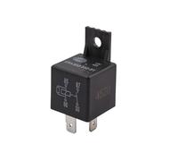 HELLA Relé, corriente de trabajo - 12V - 4polos - Diagrama de circuito: S2 - Conector: B - Contacto de cierre - Color: negro - con soporte - 4RA 933 332-511