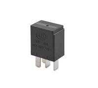 HELLA Relé, corriente de trabajo - 12V - 4polos - Diagrama de circuito: S2 - Conector: C - Contacto de cierre - Color: negro - sin soporte - 4RA 933 766-111