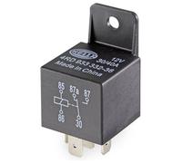 HELLA Relé, corriente de trabajo - 12V - 5polos - contacto conmutador - con soporte - 4RD 933 332-361