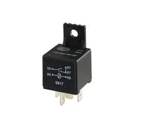 HELLA Relé, corriente de trabajo - 24V - 5polos - Contacto de cierre - con soporte - 4RA 933 791-071