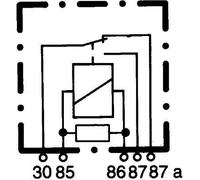 HELLA Relé, corriente de trabajo (Ref: 4RD 933 332-421)