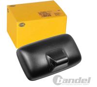 HELLA 8SB 501 358-012 Retrovisor exterior - 12V - ajustable - Cubierta de plástico - negro - Ancho: 195mm - Altura: 336mm - ambos lados