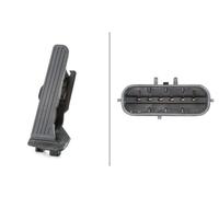 HELLA Sensor, posición del acelerador para AUDI: TT, S3, A3, RS3 & VOLKSWAGEN: Eos, Jetta, Passat, Golf, New Beetle, CC (Ref: 6PV 011 040-711)