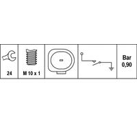 HELLA Sensor, presión de aceite para AUDI: TT, A5, A3, A6, A4, Q5, A8, Cabriolet, Q7 & VOLKSWAGEN: Sharan, Phaeton, Passat (Ref: 6ZL 008 280-011)