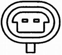 Hella Sensor de temperatura del refrigerante 6PT 009 107-591 12V 2 polos para Opel/Vauxhall