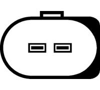 HELLA Sensor, temperatura del refrigerante para VOLKSWAGEN: Sharan, Golf Cabriolet, Tiguan, New Beetle, Eos, Polo, Phaeton (Ref: 6PT 009 309-331)