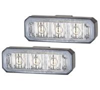 Hella Strobe-Type Faro Intermitente Aviso Luz LED 12V 24V (2XD 014 561-901)
