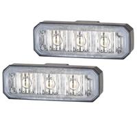 Hella Strobe-Type Faro Intermitente Aviso Luz LED 12V 24V (2XD 014 561-901)