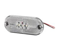 HELLA VALUEFIT 2PG 357 009-021 Luces de posición - LED - 12V - montaje exterior/Conexión roscada - Color de tulipa: transparente - Color LED: amarillo - delante - Cant.: 1