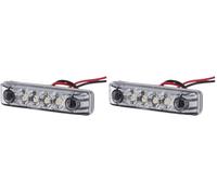 Hella VALUEFIT 2PG 357 010-121 Luces de posición - LED - 24V - Montaje/Conexión roscada - Color de tulipa: transparente - Color LED: amarillo - delante - Cant.: 1 (Paquete de 2)