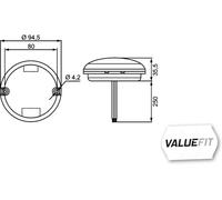 HELLA VALUEFIT 2SB 357 028-011 Luz Trasera - Valuefit - LED - 24/12V