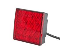 HELLA VALUEFIT 2SB 357 029-011 Piloto posterior - LED - 12V - montaje exterior/atornillado - Color de tulipa: rojo - Conector: extremos de cable abiertos - derecha/izquierda - Cant.: 1