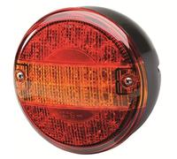 HELLA VALUEFIT 2SD 357 026-201 Piloto posterior - LED - 24/12V - montaje exterior/atornillado - Color de tulipa: rojo/amarillo - Conector: Conector plano - derecha/izquierda - Cant.: 1