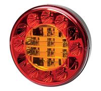HELLA VALUEFIT 2SD 357 027-001 Piloto posterior - LED - 12/24V - montaje exterior/atornillado - Color de tulipa: rojo/amarillo - Conector: extremos de cable abiertos - izquierda/derecha - Cant.: 1