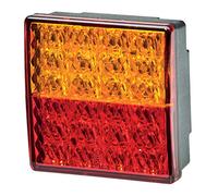 HELLA VALUEFIT 2SD 357 029-101 Piloto posterior - LED - 24V - montaje exterior/atornillado - Color de tulipa: rojo/amarillo - Conector: extremos de cable abiertos - izquierda/derecha - Cant.: 1