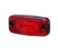 HELLA VALUEFIT 2TM 357 008-021 Luz trasera - LED - 12/24V - montaje exterior - Color de tulipa: rojo - Cable: 480mm - Conector: extremos de cable abiertos - izquierda/derecha - Cant.: 1