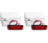 HELLA VALUEFIT 2TM 357 010-011 Luz trasera - LED - 12V - montaje exterior - Color de tulipa: rojo - Cable: 150mm - Conector: Conector hembra plano - izquierda/derecha - Cant.: 1 (Paquete de 2)