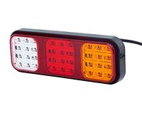 HELLA VALUEFIT 2VP 357 018-001 Piloto posterior - LED - 24/12V - montaje exterior/atornillado - Color de tulipa: multicolor - Conector: Conector plano - izquierda/derecha - Cant.: 1
