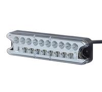 HELLA VALUEFIT 2VP 357 021-031 Piloto posterior - LED - 12/24V - montaje exterior/atornillado - Color de tulipa: transparente - Conector: extremos de cable abiertos - izquierda - Cant.: 1