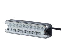 HELLA VALUEFIT 2VP 357 021-041 Piloto posterior - LED - 12/24V - montaje exterior/atornillado - Color de tulipa: transparente - Conector: extremos de cable abiertos - derecha - Cant.: 1