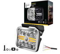 Hella VALUEFIT LED Faro de Carretera - Blade Chrome RE 9" - 12V / 24V | Rectangular. Número de referencia: 25. No premontado. ECE-148/ECE-149. Color del disco: transparente. Cable: 500 mm