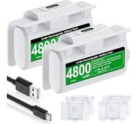 HELLCOOL 2 x 4800 mWh Batería para Controlador X-Box One/Series X&S, Batería compatible con Controlador X-Box One S/X/Elite, Controlador X-Box Series X/S, Carga y Juega, 12h Tiempo de Juego