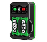 HELLCOOL Batería para Mando de Xbox One/Series X&S, Pack de 2 Baterías Recargables de Alta Capacidad 6200 mWh Ni-MH, Compatible con Xbox Series X|S, Xbox One S/X, Elite Controller