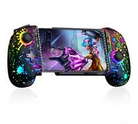 HELLCOOL Controlador móvil de juegos para iPhone y Android, controlador de teléfono para Xbox/Steam/GeForce Now/MFi Apple Arcade/Roblox, controlador de juego de teléfono inalámbrico con joystick de