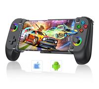 HELLCOOL Gamepad Inalámbrico para iPhone y Android,Bluetooth Mando Movil para PS Remote Play/Xbox/Steam/GeForce Now/MFi Apple Arcade/Roblox/Minecraft,Controlador con Joystick de Efecto Hall