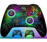 HELLCOOL Mando Pro para Nintendo Switch/Lite/OLED,Mando Inalámbrico con Luz RGB, Función Programable/Turbo/Despertar, Control Preciso, Vibración Doble Motor - Switch Controller con PC/Android/iOS