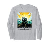Helldivers 2 Colorful Sony PlayStation Video Game Poster Manga Larga