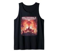Helldivers 2 Distressed Heart of Democracy Poster Video Game Camiseta sin Mangas