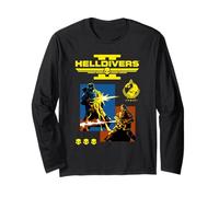 Helldivers 2 Divers for Liberty Collage and Logo Video Game Manga Larga