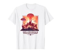 Helldivers 2 Heart of Democracy Poster Art Video Game Camiseta