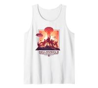 Helldivers 2 Heart of Democracy Poster Art Video Game Camiseta sin Mangas