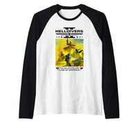 Helldivers 2 The Galaxy's Last Line of Offence Video Game Camiseta Manga Raglan